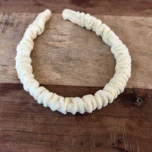 Lele Sadoughi Ivory Textured Headband